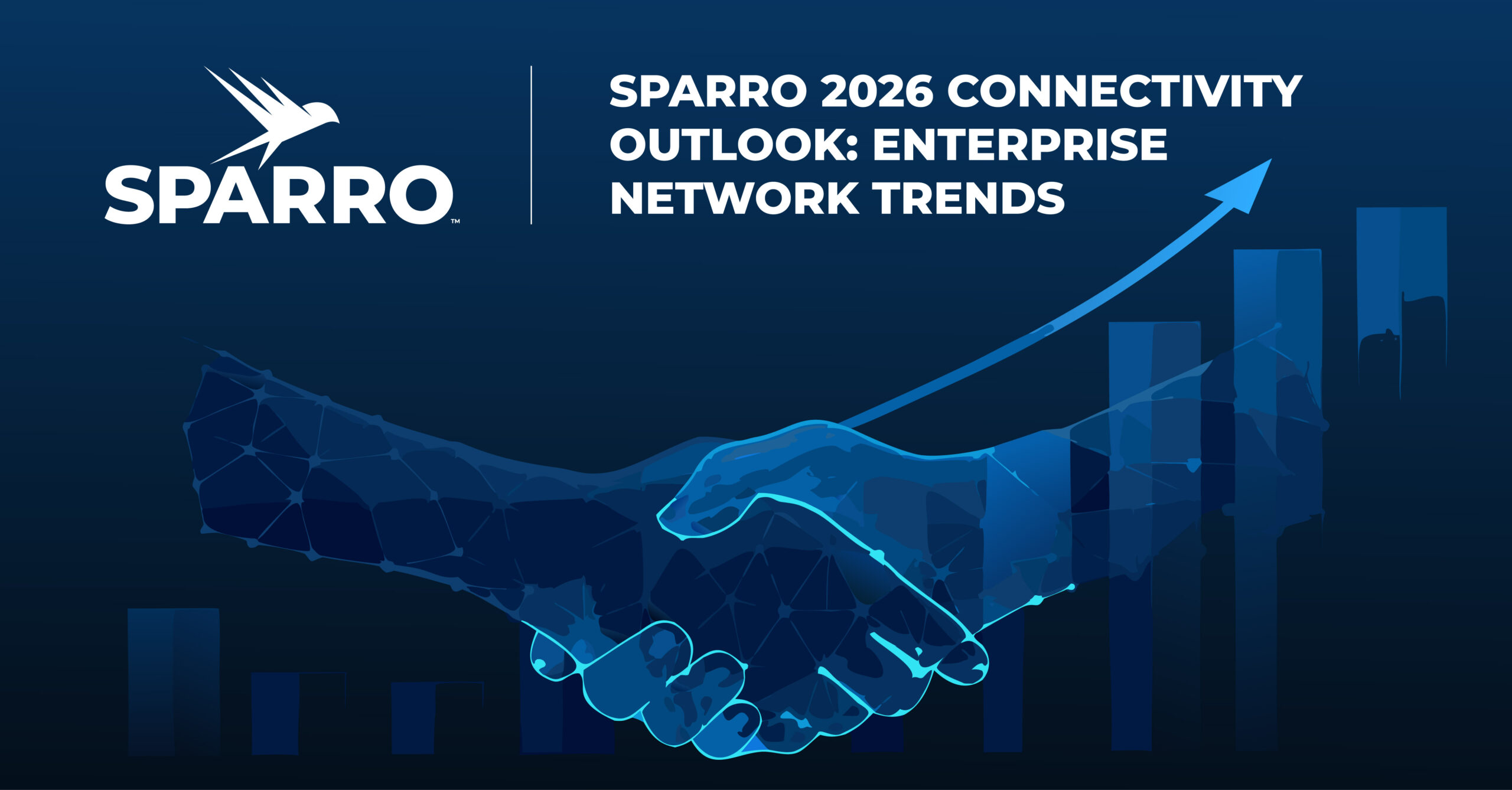 promo graphic with Sparro logo for blog article titled "Sparro 2026 Connectivity Outlook: Enterprise Network Trends"