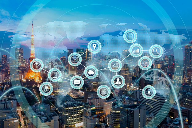 graphical representation of a multipurpose converged enterprise network